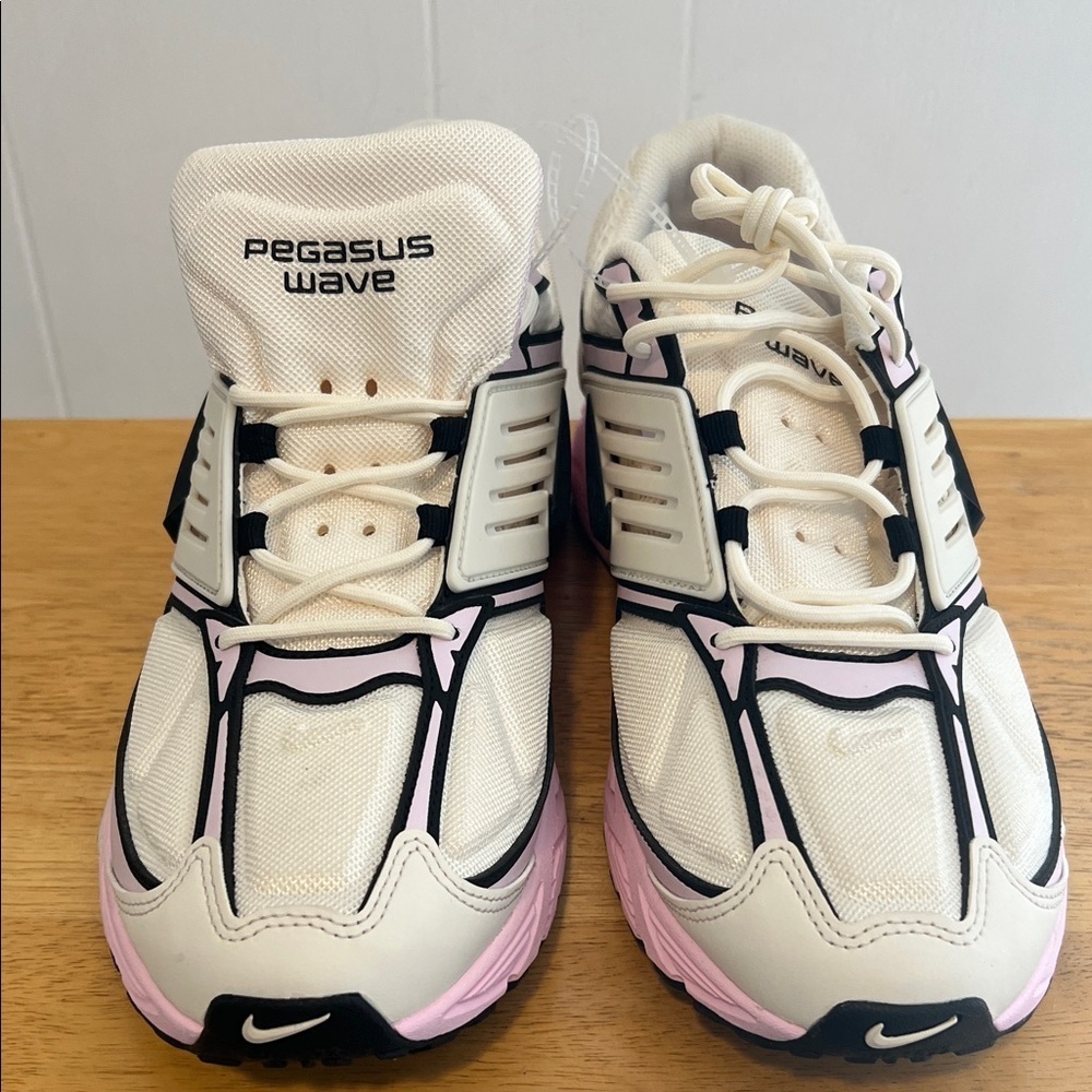 Nike Pegasus Wave Women's Cream and Pink Air Sneakers Size 14 - Picture 4 of 8